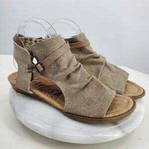 Blowfish Malibu Women's Balla Canvas Buckle Side‎ Sandal Shoes Size 9